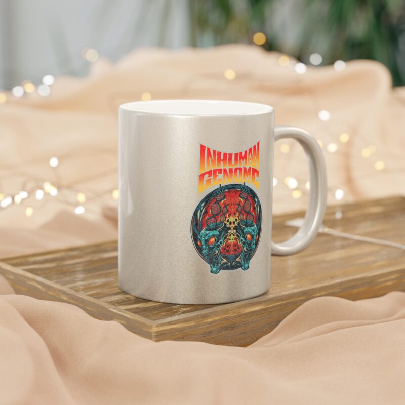 Metallic Mug - Inhuman Genome Evolution Silver or Gold Coffee Cup