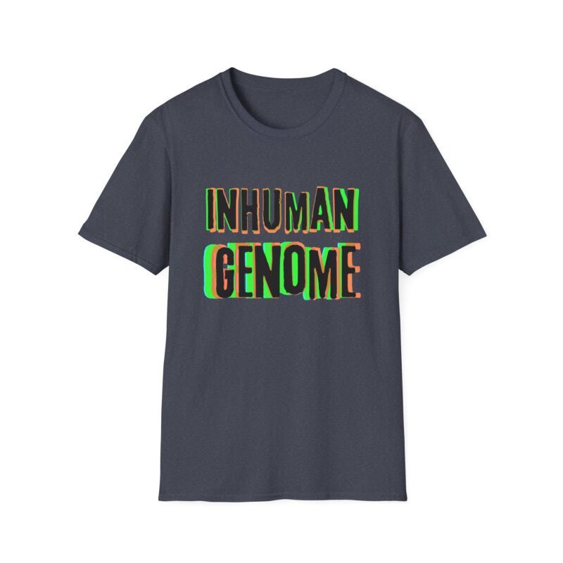 Psychedelic Inhuman Genome Logo - Unisex Softstyle T-Shirt - Image 49