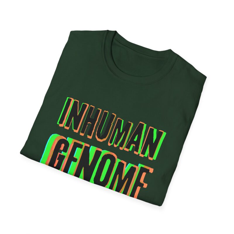 Psychedelic Inhuman Genome Logo - Unisex Softstyle T-Shirt - Image 8