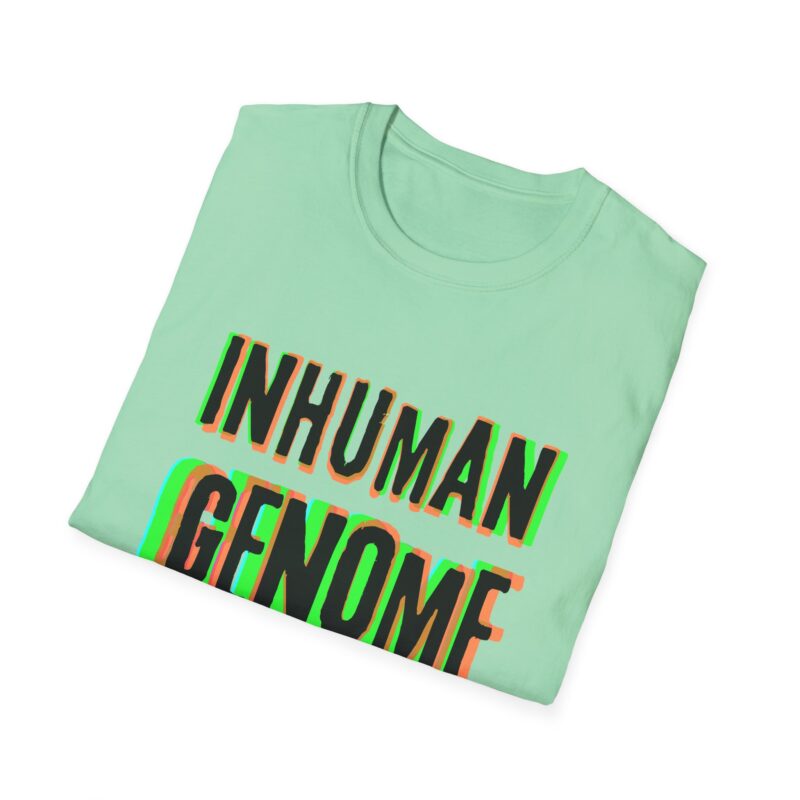 Psychedelic Inhuman Genome Logo - Unisex Softstyle T-Shirt - Image 24