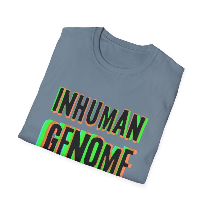 Psychedelic Inhuman Genome Logo - Unisex Softstyle T-Shirt - Image 44