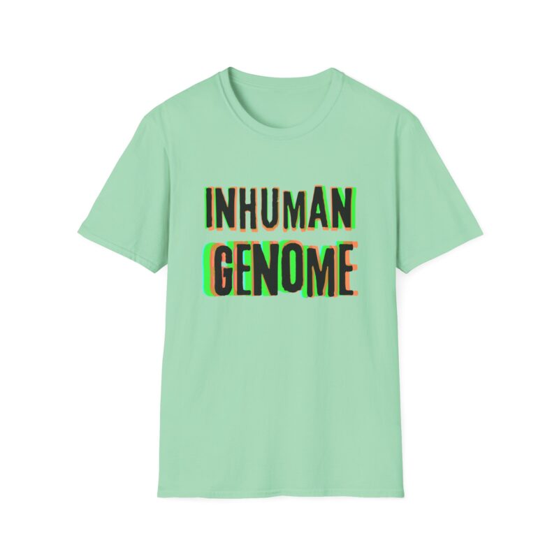 Psychedelic Inhuman Genome Logo - Unisex Softstyle T-Shirt - Image 21