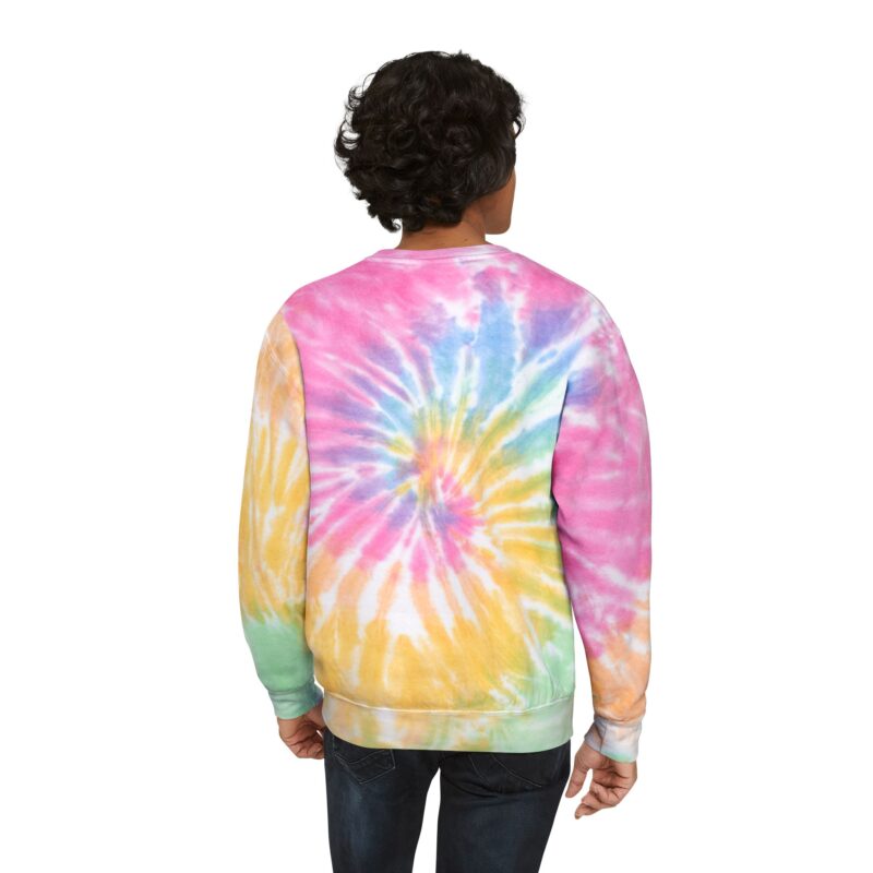 Psychedelic Tie-Dye Sweatshirt with Inhuman Genome Logo - Image 4