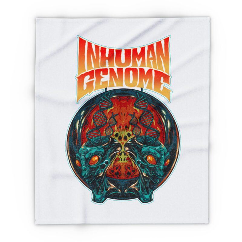 Arctic Fleece Blanket - Inhuman Genome Evolution - Image 5