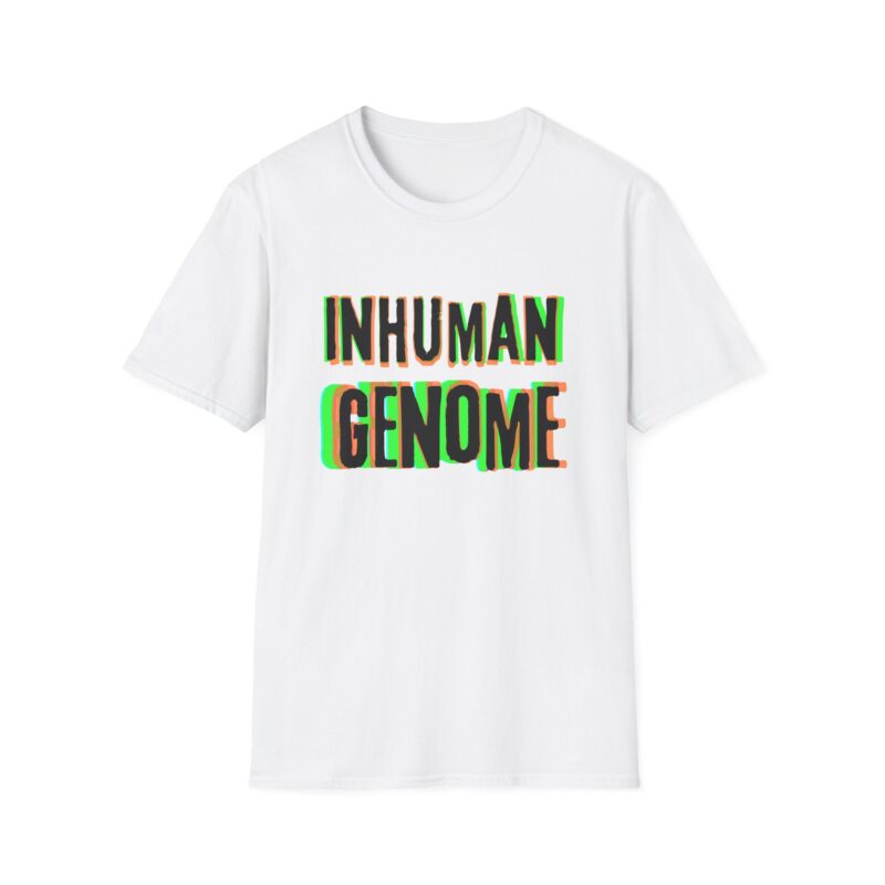 Psychedelic Inhuman Genome Logo - Unisex Softstyle T-Shirt - Image 13