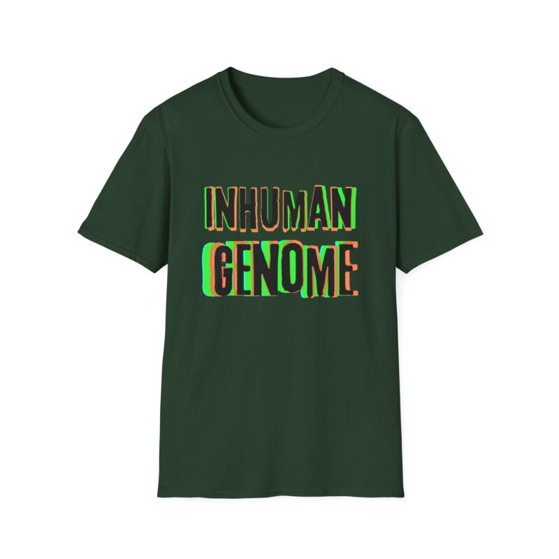 Psychedelic Inhuman Genome Logo - Unisex Softstyle T-Shirt - Image 5