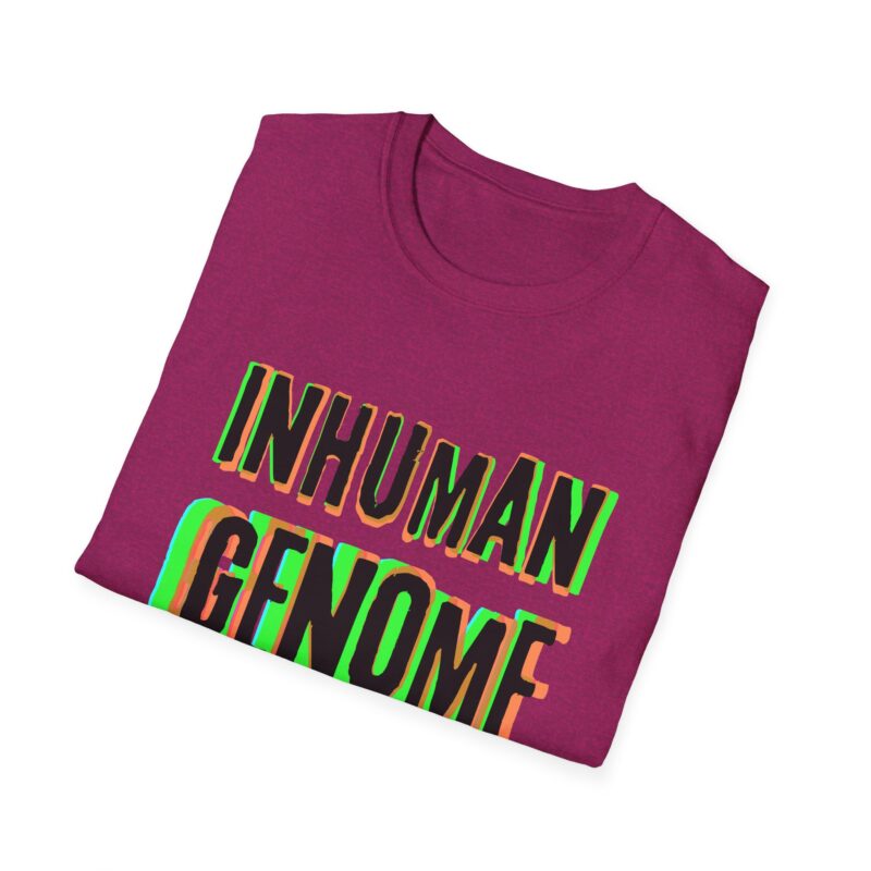 Psychedelic Inhuman Genome Logo - Unisex Softstyle T-Shirt - Image 28