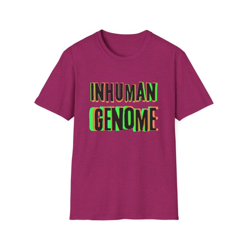 Psychedelic Inhuman Genome Logo - Unisex Softstyle T-Shirt - Image 25