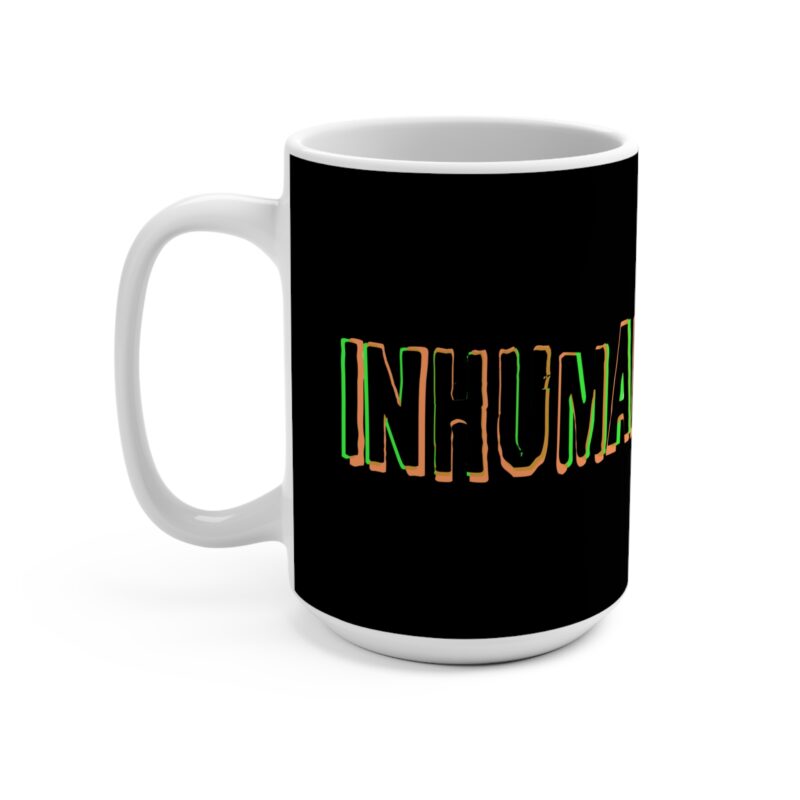 Black Mug 15oz - Inhuman Genome Psychedelic Logo Coffee Mug - Image 4