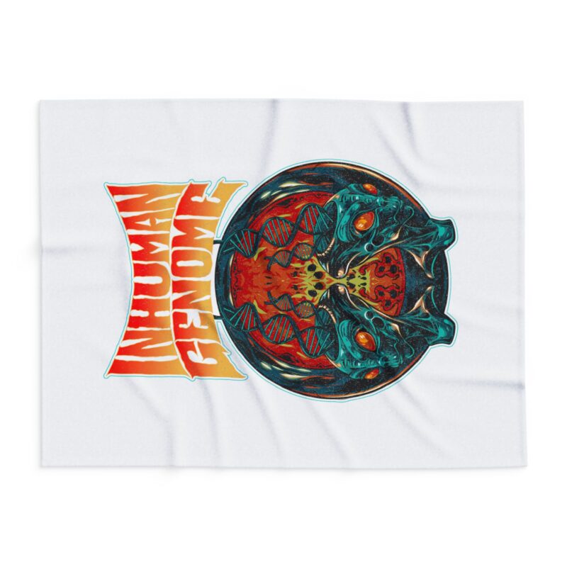 Arctic Fleece Blanket - Inhuman Genome Evolution - Image 10