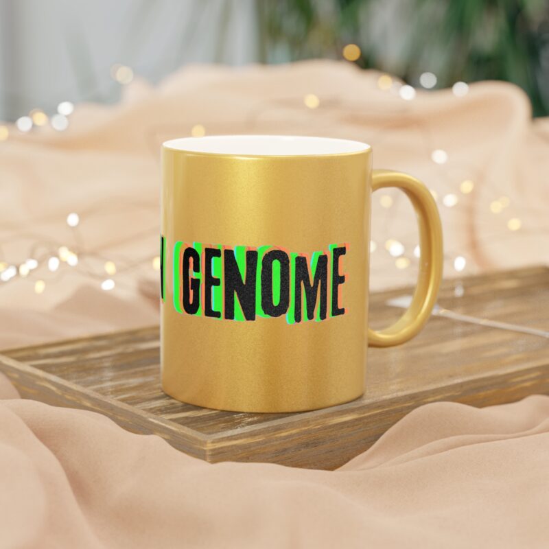 Metallic Mug - Psychedelic Inhuman Genome Logo - Image 8