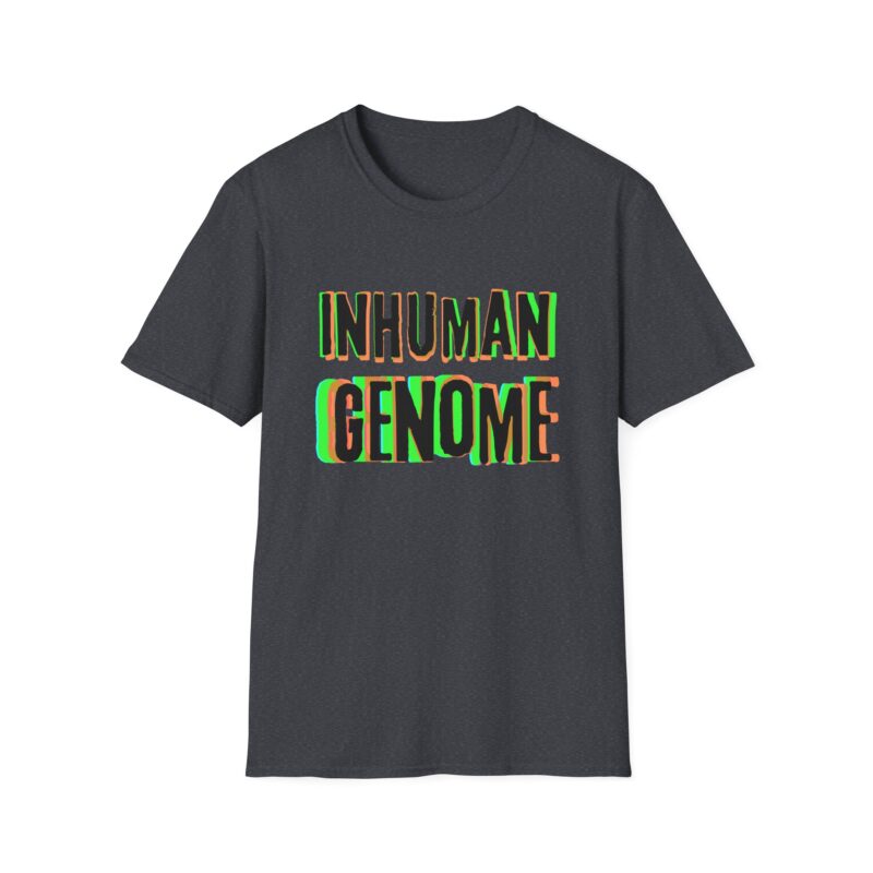 Psychedelic Inhuman Genome Logo - Unisex Softstyle T-Shirt - Image 45