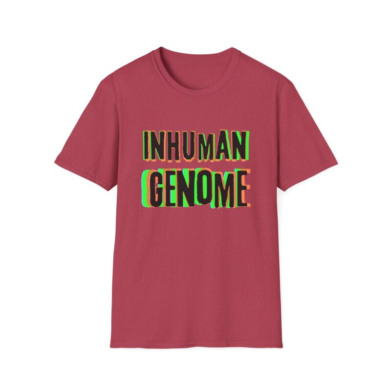 Psychedelic Inhuman Genome Logo - Unisex Softstyle T-Shirt - Image 53