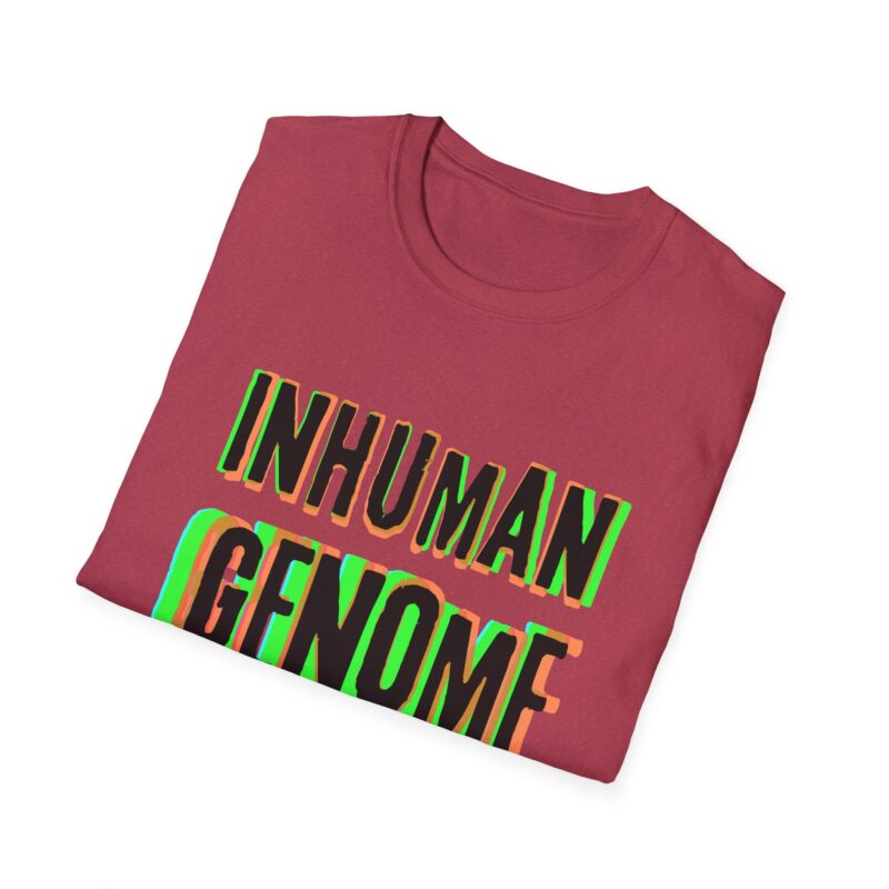 Psychedelic Inhuman Genome Logo - Unisex Softstyle T-Shirt - Image 56