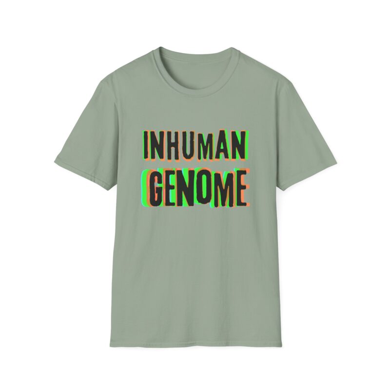 Psychedelic Inhuman Genome Logo - Unisex Softstyle T-Shirt - Image 17