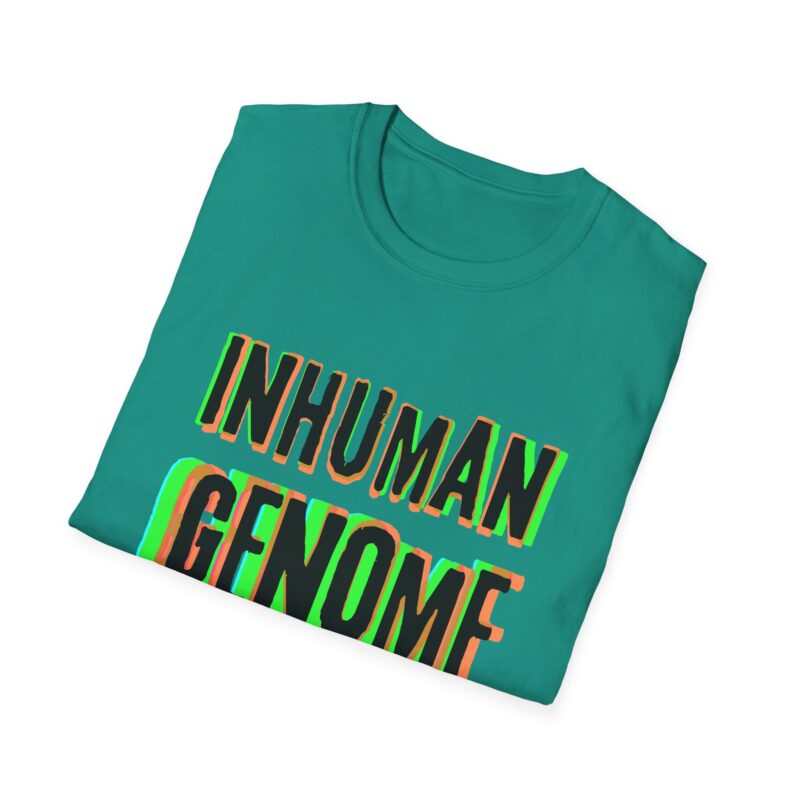 Psychedelic Inhuman Genome Logo - Unisex Softstyle T-Shirt - Image 40