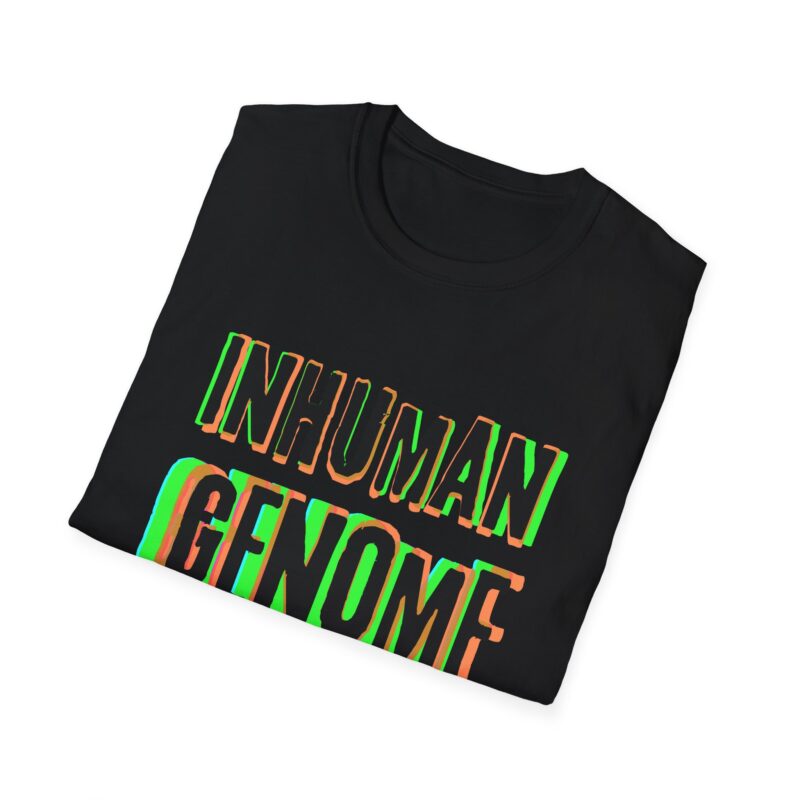 Psychedelic Inhuman Genome Logo - Unisex Softstyle T-Shirt - Image 4