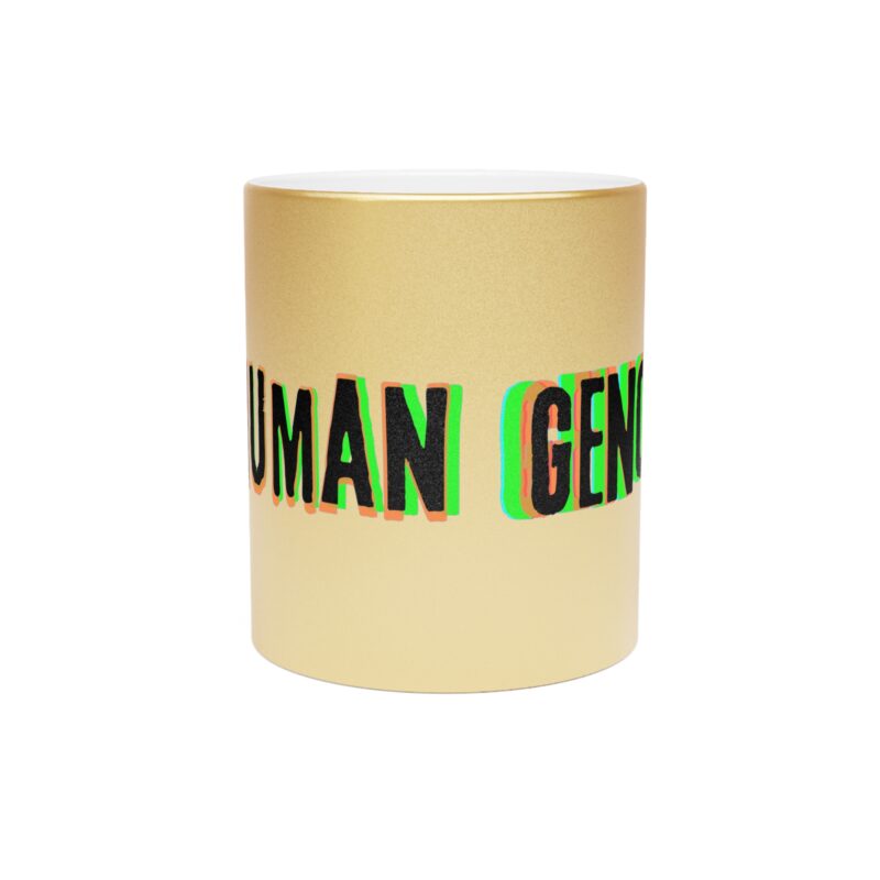 Metallic Mug - Psychedelic Inhuman Genome Logo - Image 5