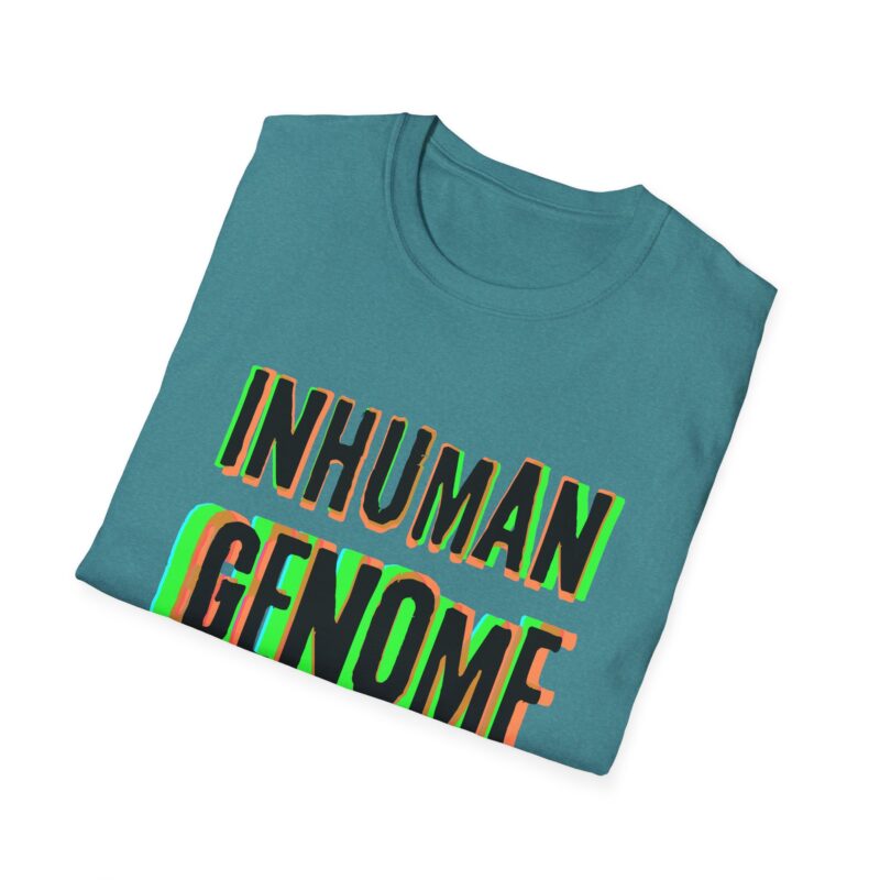 Psychedelic Inhuman Genome Logo - Unisex Softstyle T-Shirt - Image 36