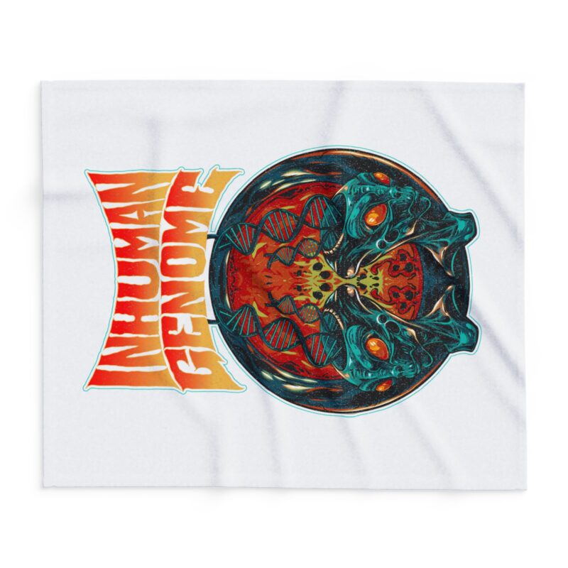 Arctic Fleece Blanket - Inhuman Genome Evolution - Image 6