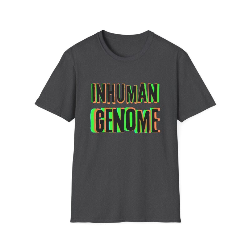 Psychedelic Inhuman Genome Logo - Unisex Softstyle T-Shirt - Image 9