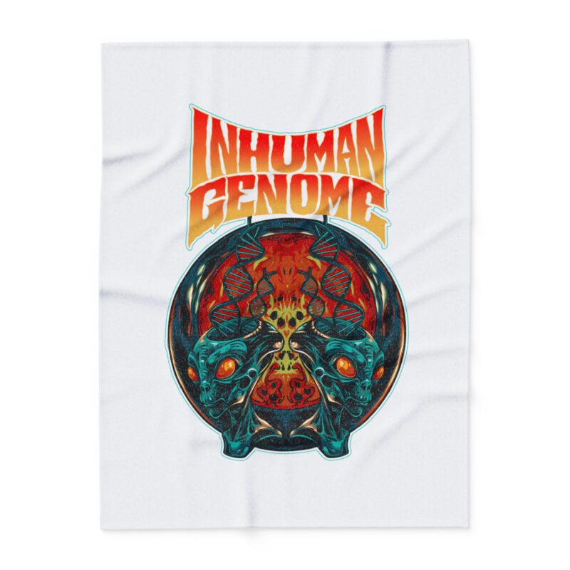 Arctic Fleece Blanket - Inhuman Genome Evolution - Image 9